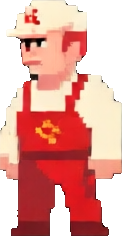 Soviet Poster Character A - 122x236 pixel art sprite
