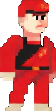 Soviet Poster Character B - 115x227 pixel art sprite