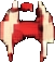 Ennemi du poster soviétique A — sprite pixel art 51×57