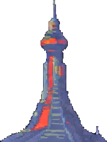 Space Station Environment C - 256x384 pixel art sprite