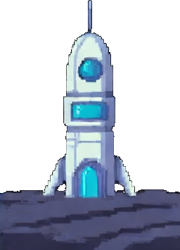 Space Station Prop D - 256x384 pixel art sprite
