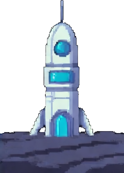 空间站道具D — 256×384 像素游戏素材