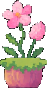 Spring Meadow Tile B - 256x384 pixel art sprite