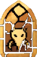 Stained Glass Enemy A — 126×193 pixel art sprite