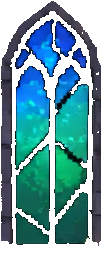 Stained Glass Environment C — 103×256 pixel art sprite