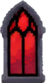 Stained Glass Prop C — 92×164 pixel art sprite
