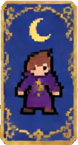 Tarot Mystic Character C - 112x209 pixel art sprite