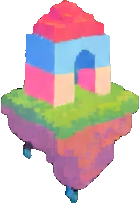 Toy Box Building B - 139x204 pixel art sprite