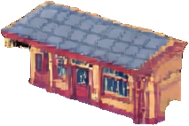 Bahnhofsgebäude B — 213×142 Pixel-Art-Sprite