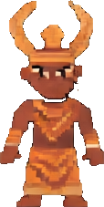 Tribal Mask Character A - 114x227 pixel art sprite