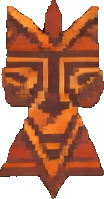 Tribal Mask Environment B - 104x199 pixel art sprite