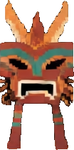 Tribal Mask Building A - 104x211 pixel art sprite