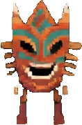 Tribal Mask Building B - 118x181 pixel art sprite