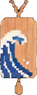 Objet du port Ukiyo-e B — sprite pixel art 73×187