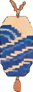 Objeto do porto Ukiyo-e C — sprite pixel art 69×190