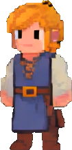 Personaje A del viñedo — sprite pixel art 105×218