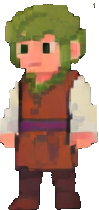 Personaje C del viñedo — sprite pixel art 99×210