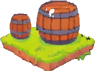 Edifício do vinhedo A — sprite pixel art 197×147