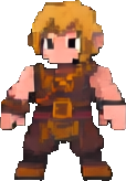 Personaje Interior Volcánico B — sprite pixel art 114×164