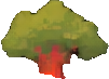 Volcano Interior Environment A - 101x73 pixel art sprite