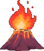 火山内部道具 A — 256×384 像素游戏素材