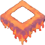 火山内部タイル A — 146×147 ピクセルアートスプライト