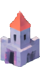 Voxel Castle Effect A - 82x139 pixel art sprite