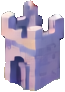 Voxel Castle Prop C - 65x92 pixel art sprite