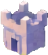 Objeto del Castillo Voxel D — sprite pixel art 71×81