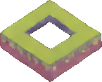 Ladrilho do castelo voxel C — sprite pixel art 145×117
