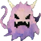 Watercolor Meadow Enemy C — 132×132 pixel art sprite