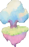 Watercolor Meadow Environment C - 103x165 pixel art sprite