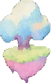 水彩草地环境 C — 103×165 像素游戏素材