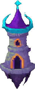 Wizard Tower Character A - 122x311 pixel art sprite