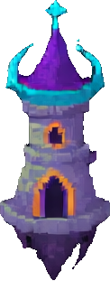 Personaje A de la torre — sprite pixel art 122×311
