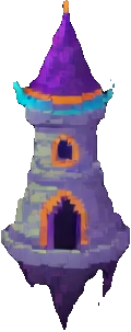 Wizard Tower Character C - 120x303 pixel art sprite