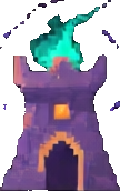 Effet C de la tour — sprite pixel art 108×172
