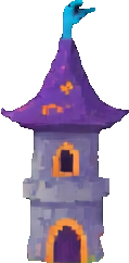 Wizard Tower Environment A - 119x242 pixel art sprite