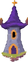 Wizard Tower Prop B - 94x205 pixel art sprite
