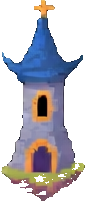 Wizard Tower Prop D - 86x201 pixel art sprite