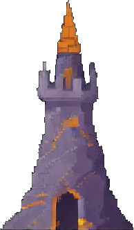 Fliese des Zaubererturms B — 256×384 Pixel-Art-Sprite
