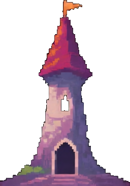 Carrelage de la Tour du Magicien C — sprite pixel art 256×384