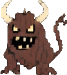 Woodcut Village Enemy C - 134x150 pixel art sprite