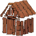 Woodcut Village Building B - 117x117 pixel art sprite