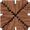 Woodcut Village Tile B - 102x103 pixel art sprite